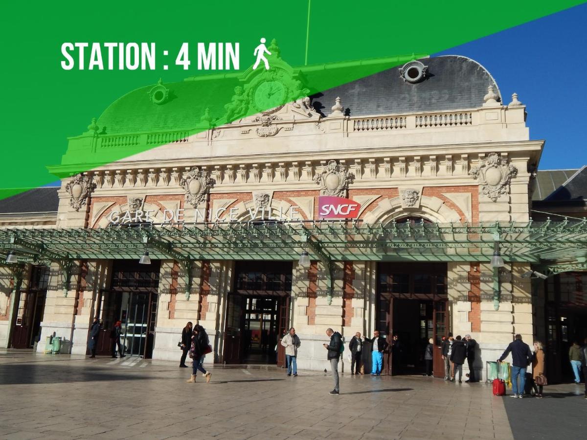2 Rooms - Hyper Centre - Air-Conditioned - Terrace - Quiet - Tramway - Equipped Kitchen - Wifi Nice Eksteriør bilde